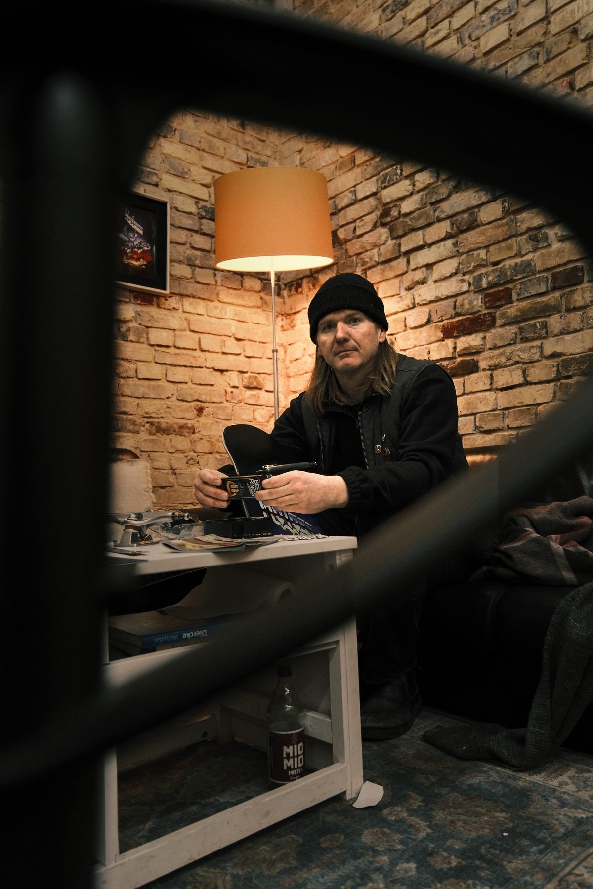 Markus im Black Heaven Skateshop